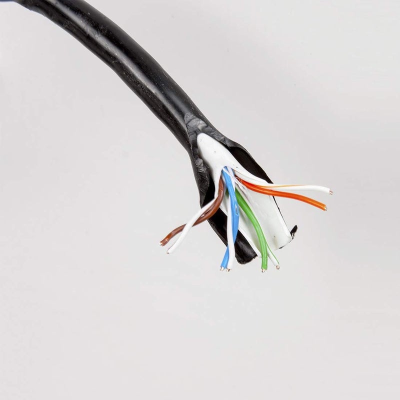 FiveStarCable Cat5e 1000 Ft. 24AWG Pull Box Direct Burial/Underground Double Jacket Waterproof Outdoor Burial UTP Ethernet Router LAN Cable - Black - Image 3